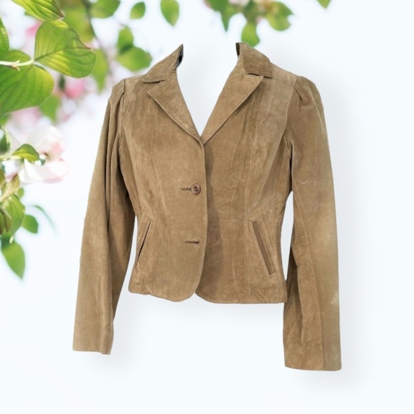 No Name Jackets & Blazers - SUEDE Tan Blazer